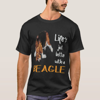 T-shirt 35 La vie est juste meilleure avec un Beagle