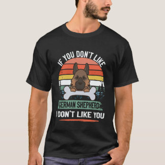 T-shirt 35 Si vous n'aimez pas le berger allemand je n'aim
