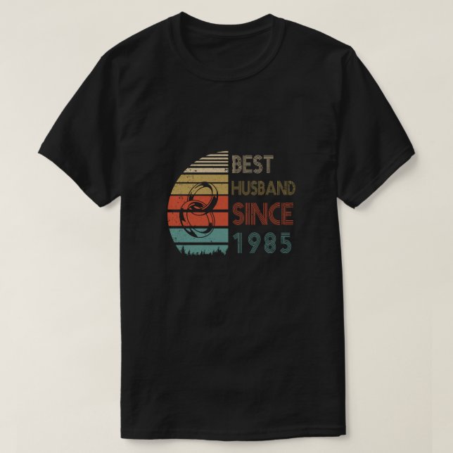 T-shirt 35e anniversaire du Mariage Dons meilleur mari dep (Design devant)