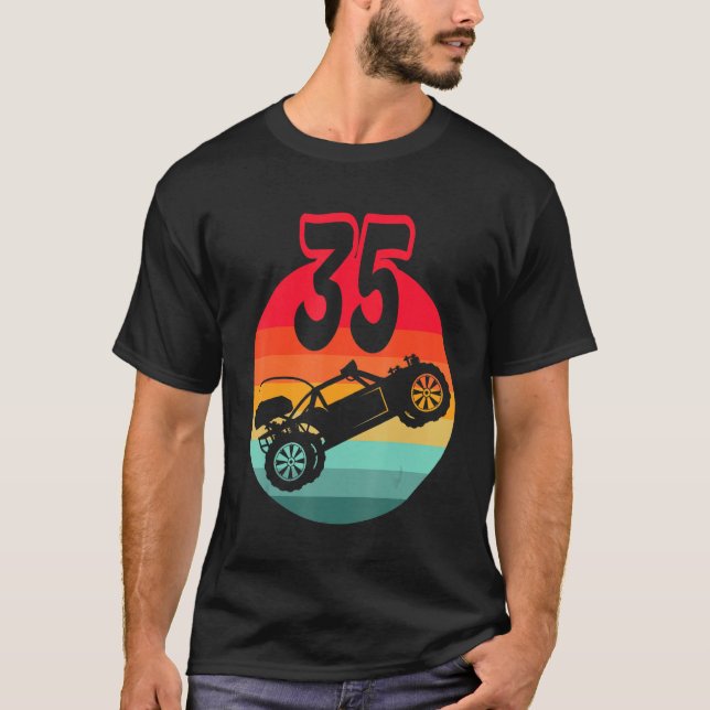 T-shirt 35e Anniversaire I Racing Jeu I Remote Control Rc (Devant)