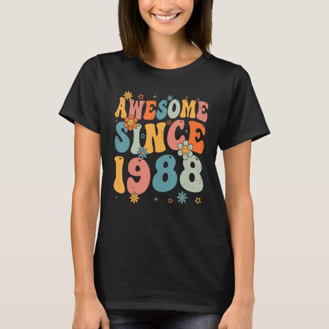 T-shirt 35e anniversaire stupéfiant depuis 1988 35 ans rét (Devant)