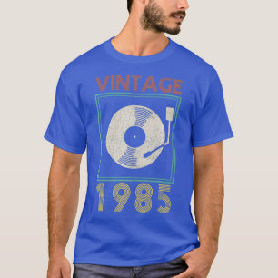 T-shirt 35e anniversaire Vintage 1985 Vinyl Record DJ Gift