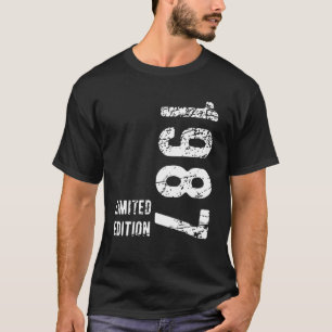 T-shirt 36 ans 1987 36e anniversaire