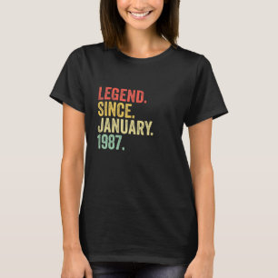 T-shirt 36 ans de légende depuis janvier 1987 36e naissanc