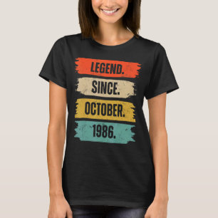 T-shirt 36 ans de légende depuis octobre 1986 36e naissanc