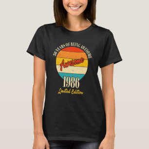 T-shirt 36 Ans De Merveilleux 1986 36e Anniversaire