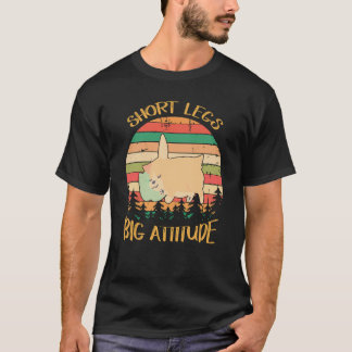 T-shirt 36 Pattes Courtes Grande Attitude Adorable Corgi