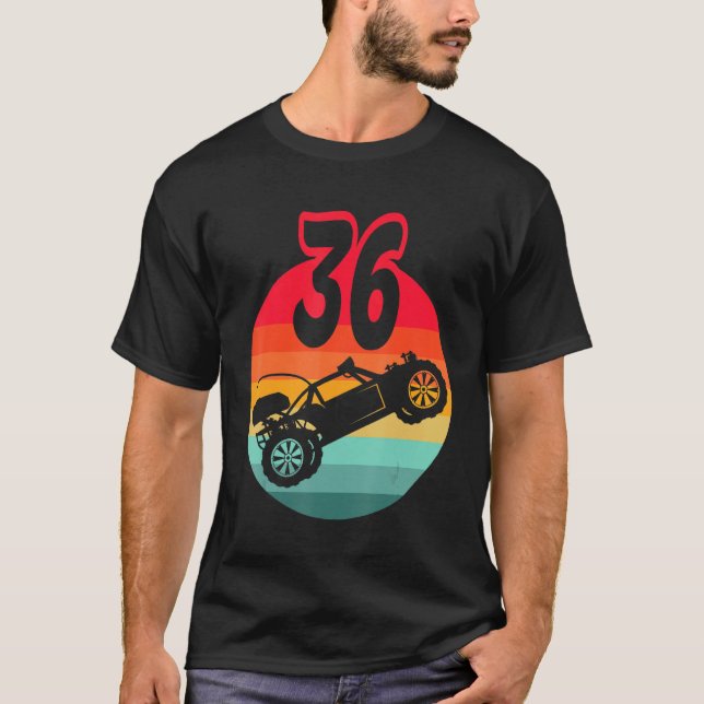 T-shirt 36e anniversaire I Course Gaming I Télécommande Rc (Devant)