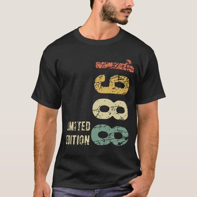 T-shirt 36e cadeau d'anniversaire 1988 Edition limitée 36  (Devant)