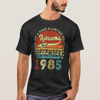 T-shirt 37 Ans Awesome Depuis Décembre 1985 37e Birt