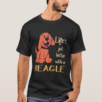 T-shirt 37 La vie est juste meilleure avec un Beagle