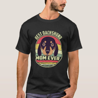 T-shirt 37 Meilleure maman teckel de tous les temps vintag
