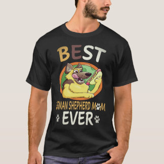 T-shirt 37 Meilleure mère berger allemand de tous les temp