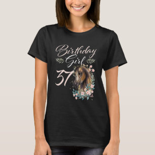T-shirt 37e anniversaire fille cheval 37 ans Anniversaire