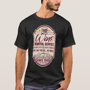 T-shirt 37e anniversaire I Décanteur de vin Étiquette I Él
