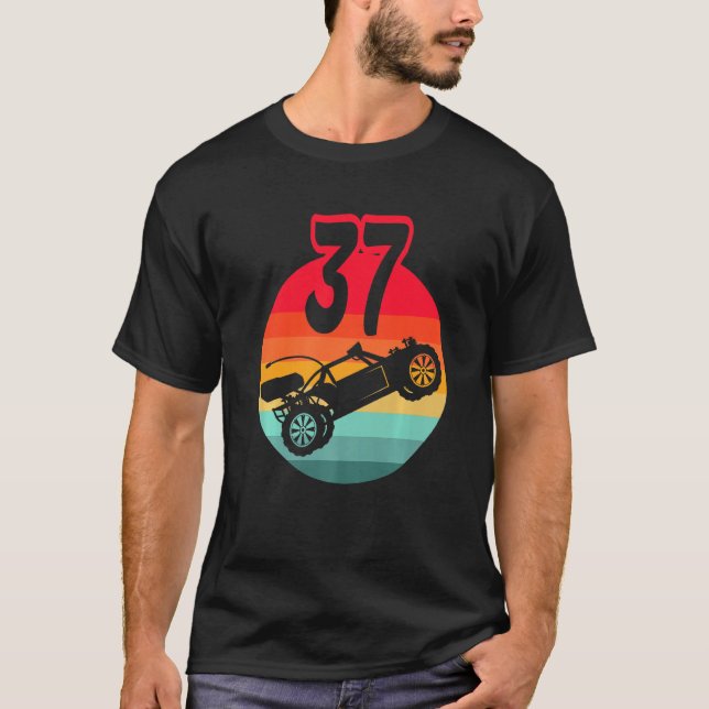 T-shirt 37e Anniversaire I Racing Jeu I Remote Control Rc (Devant)