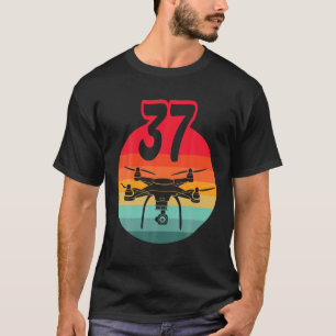 T-shirt 37E Anniversaire I Télécommande Rétro Drones Avec 