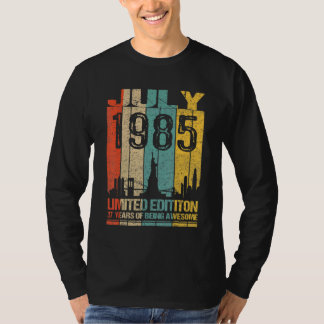 T-shirt 37e anniversaire Juillet 1985 37 ans d'être génial
