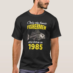 T-shirt 37e anniversaire Les pêcheurs sont nés en 1985 P
