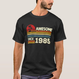 T-shirt 37e anniversaire stupéfiant depuis 1985 37 ans Bir