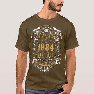 T-shirt 38 ans 38e anniversaire fait né en 1984 hommes W