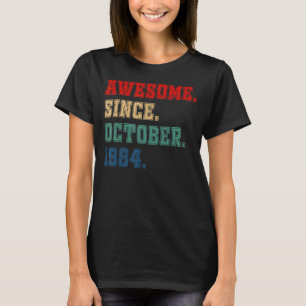 T-shirt 38 Ans Awesome Depuis Octobre 1984 38e Naissance