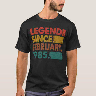 T-shirt 38 Ans Légende depuis février 1985 38e Birt