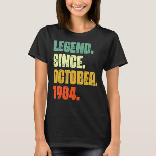 T-shirt 38 Ans Légende depuis Octobre 1984 38e Naissance