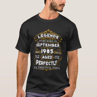 T-shirt 38E Anniversaire Magnifique Septembre 1985 Cadeaux