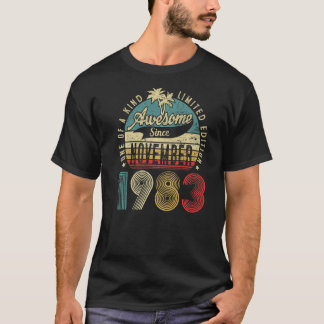 T-shirt 39 Ans 39e Anniversaire Awesome depuis Novembre