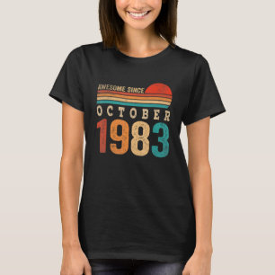 T-shirt 39 Ans Awesome depuis Octobre 1983 39e Naissance