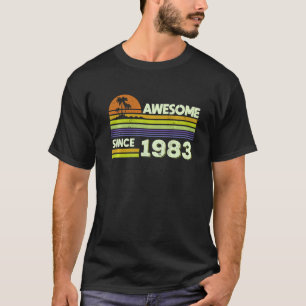 T-shirt 39e anniversaire Hommes Femmes stupéfiant depuis 1
