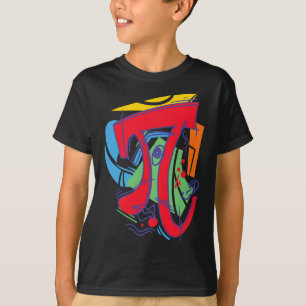 T-shirt 3.14 Conception Des Maths Pour Pi Day