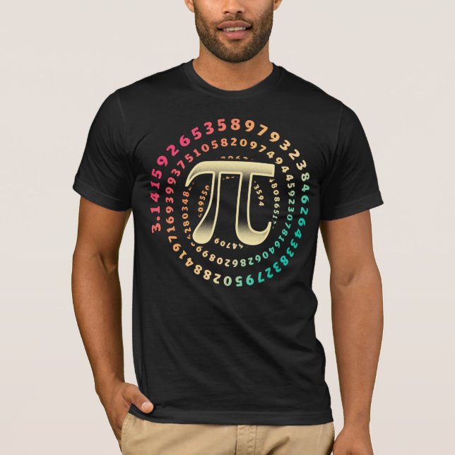 T-shirt 3.14 Pi Numéro Jour Symbole Math Numéro Irrationne (Devant)