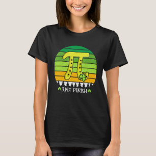 T-shirt 3.14 Pirish Irish Shamrock Pi Day Math Enseignant