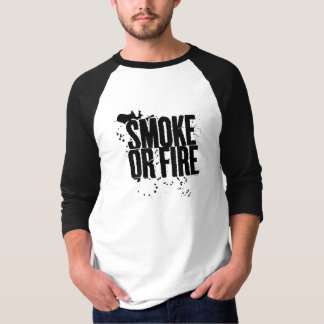 T-shirt 3/4 chemise de la douille des hommes