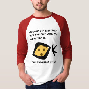 T-shirt 3/4 Manches 'Awestruck' Raglan- Rouge- Boomerangé