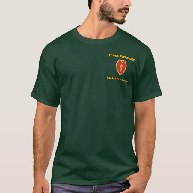 T-shirt 3/4th Chemise de la cavalerie VSR M49A3 Patton (Devant)