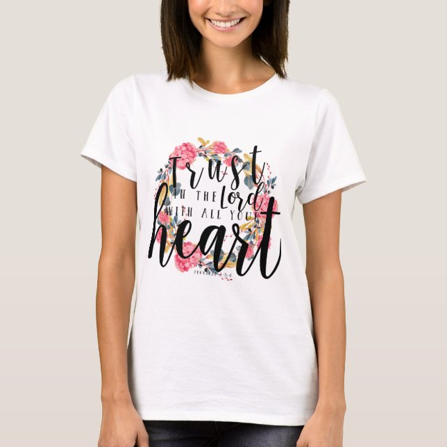 T-shirt 3:5 de proverbes - confiance 6 dans le SEIGNEUR (Devant)