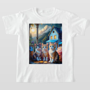 T-shirt 3 Adorables chatons conçus par un artiste
