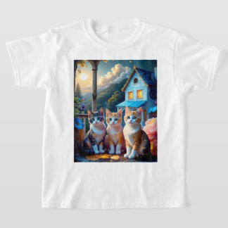T-shirt 3 Adorables chatons conçus par un artiste