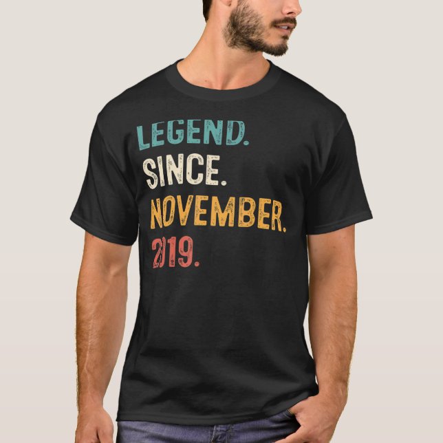 T-shirt 3 ans 3e anniversaire de la légende du garçon depu (Devant)