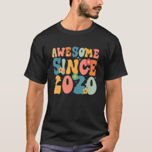 T-shirt 3 Ans Awesome depuis 2020 3ème Anniversaire Fille