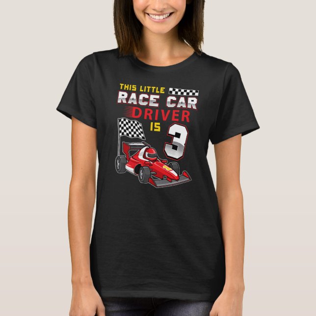 T-shirt 3 Ans Formule Race Car 3e Anniversaire 1 (Devant)
