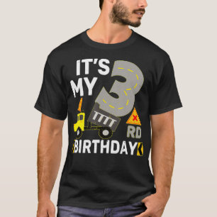 T-shirt 3 ans Garçon C'est mon 3e anniversaire Constructio