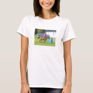 T-shirt 3 barils 2 coeurs 1 rêve ! Chemise de cheval