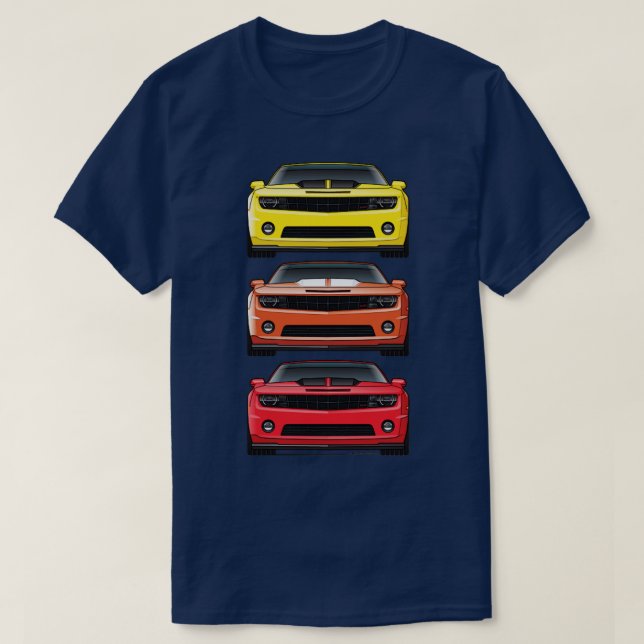 T-shirt 3 couleurs chaudes (Design devant)