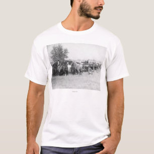 T-shirt 3 cowboys Roping des chevaux PhotographSouth