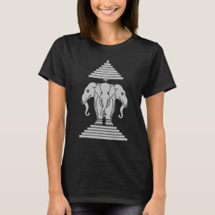 T-shirt 3 éléphant à tête erawan laos