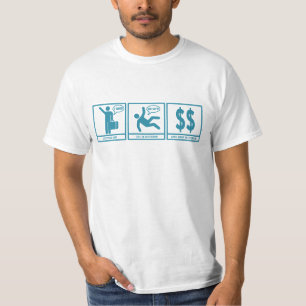 T-shirt 3 étapes faciles à la retraite anticipée
